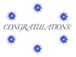 CONGRATULATIONS