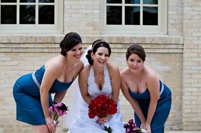 POST pics of your dress, your flowers, your man,  friend lighting cig of a tiki torch & your boobs!