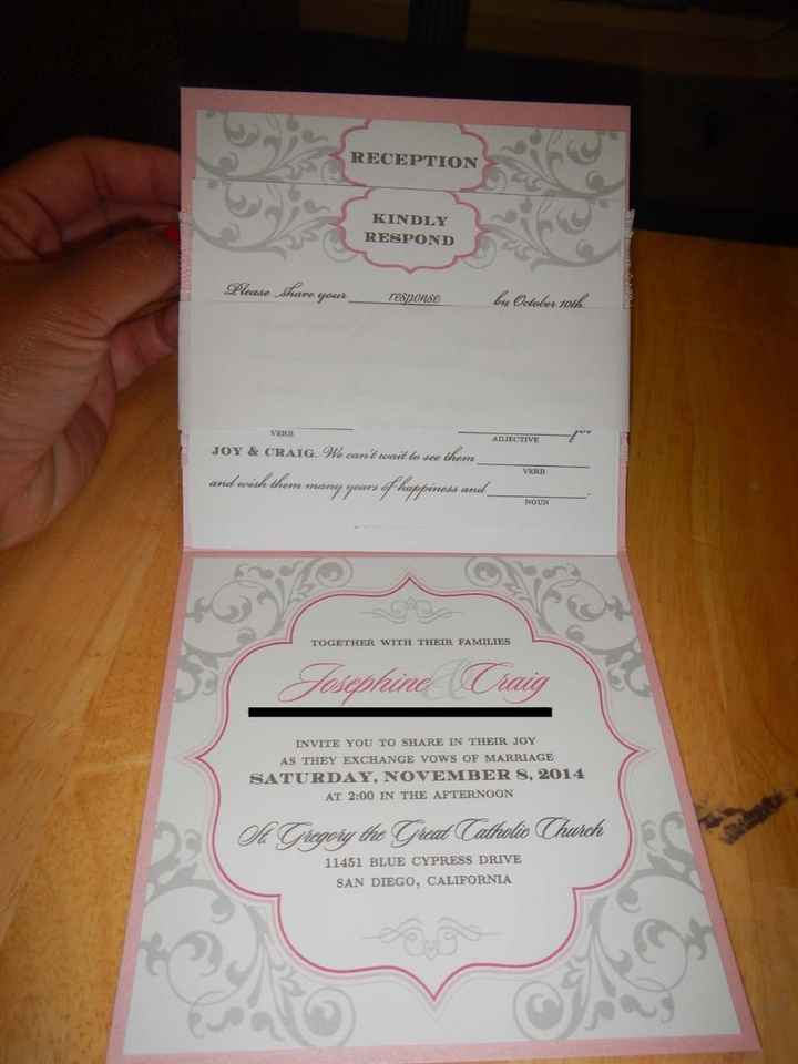 OUR INVITATIONS CAME IN!!! (PICS!)