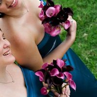 Flower heachahc for Teal and Black wedding....