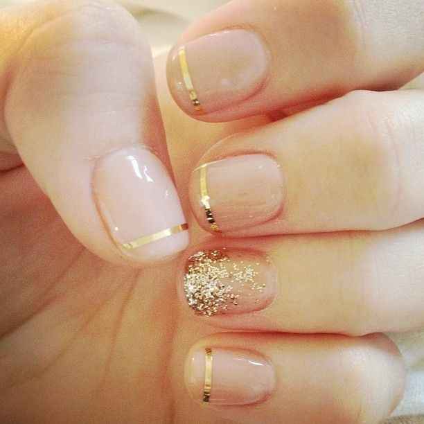 Wedding nails... Did you keep it simple or embellish?