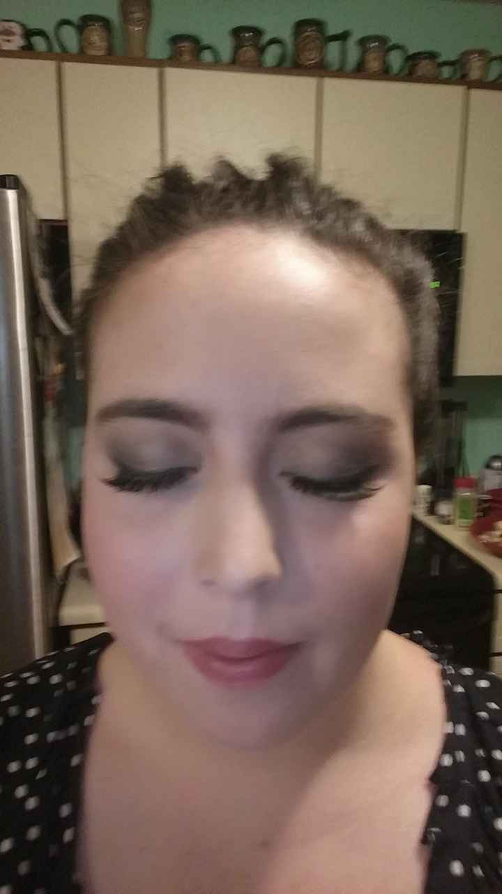 As promised hair/makeup trial pictures