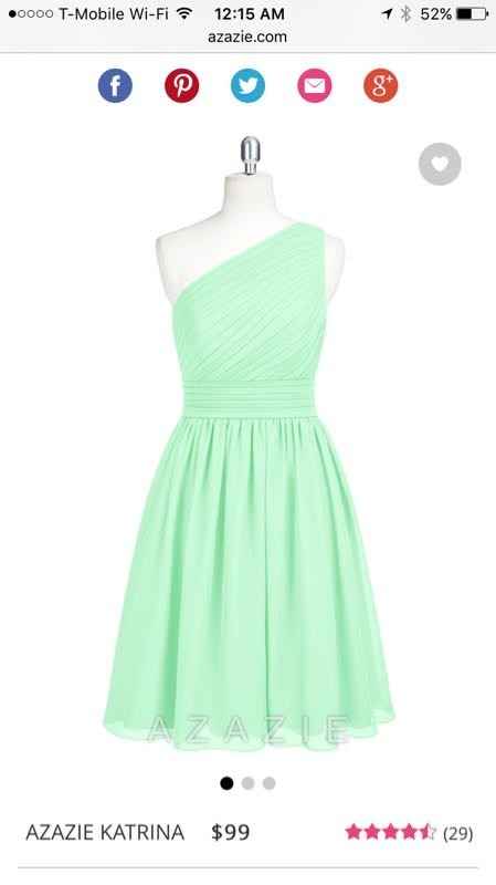 Mint green bridesmaid dresses