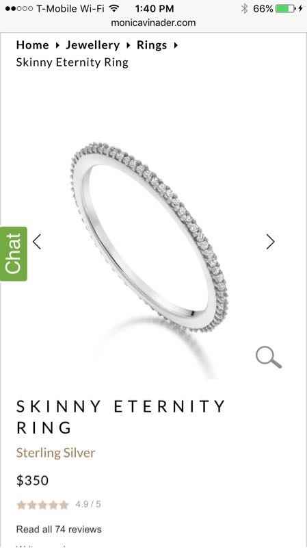 A new bridal ring set