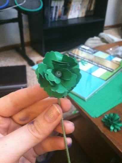 The start of my DIY paper flowers!  (Pics)
