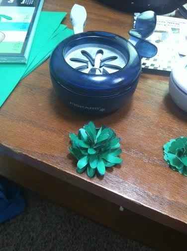 The start of my DIY paper flowers!  (Pics)