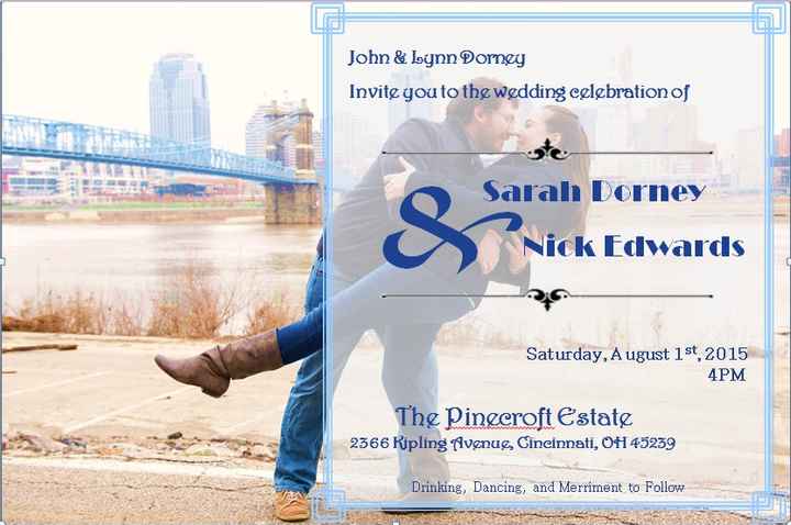 Which Invitation do you like?