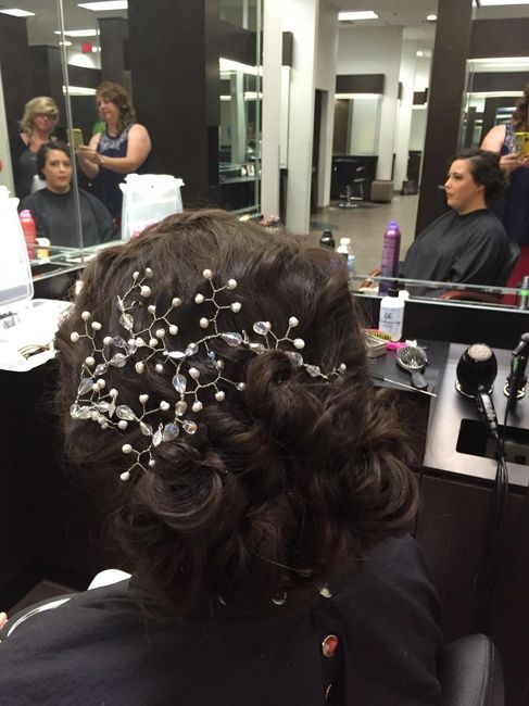 As promised hair/makeup trial pictures