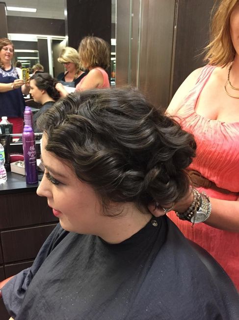 As promised hair/makeup trial pictures