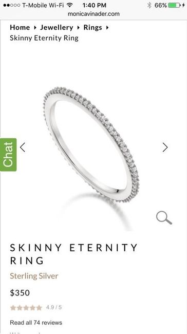 A new bridal ring set