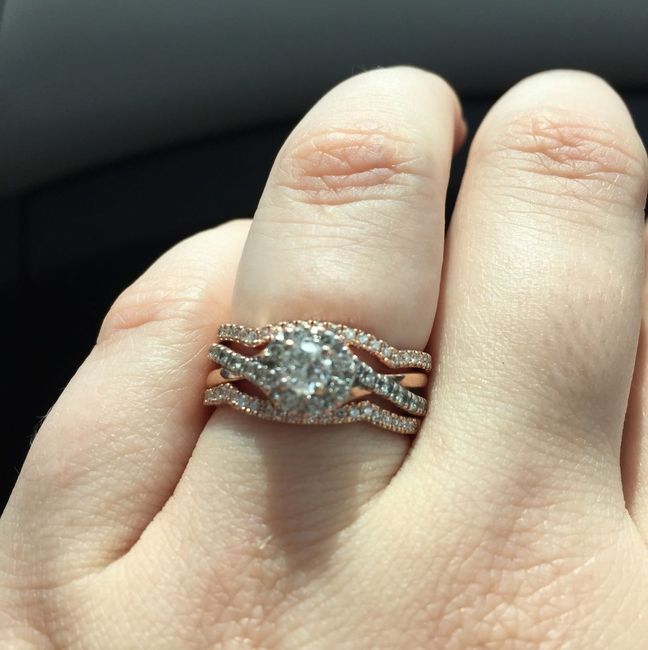 Wedding ring & band .
