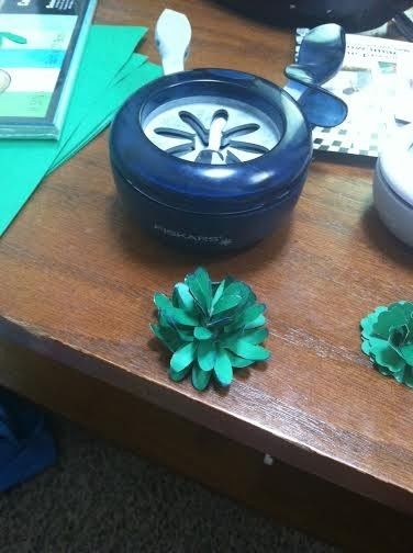 The start of my DIY paper flowers!  (Pics)