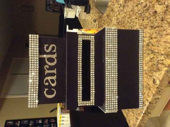 Purple rhinestone card box, opinions needed