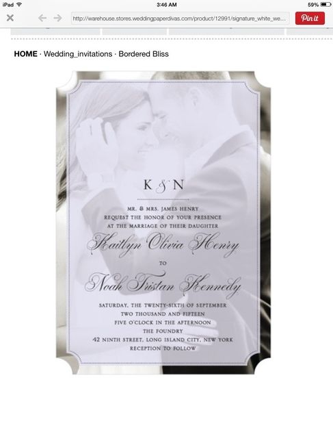 Photo invitations