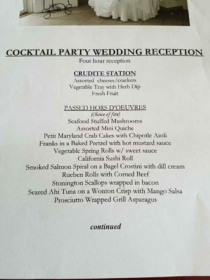 Cocktail and Hor'douvres wedding