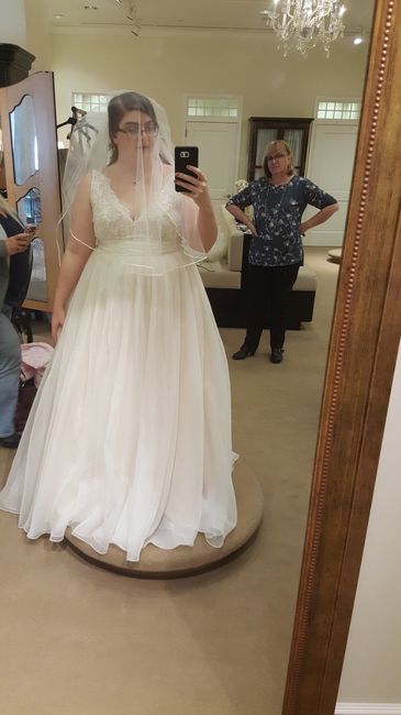 Please show me pictures of your a-line/off-shoulder wedding dresses. I'm a pear shape and struggling