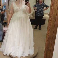 Please show me pictures of your a-line/off-shoulder wedding dresses. I'm a pear shape and struggling