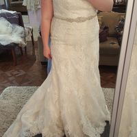 Please show me pictures of your a-line/off-shoulder wedding dresses. I'm a pear shape and struggling