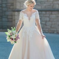Please show me pictures of your a-line/off-shoulder wedding dresses. I'm a pear shape and struggling