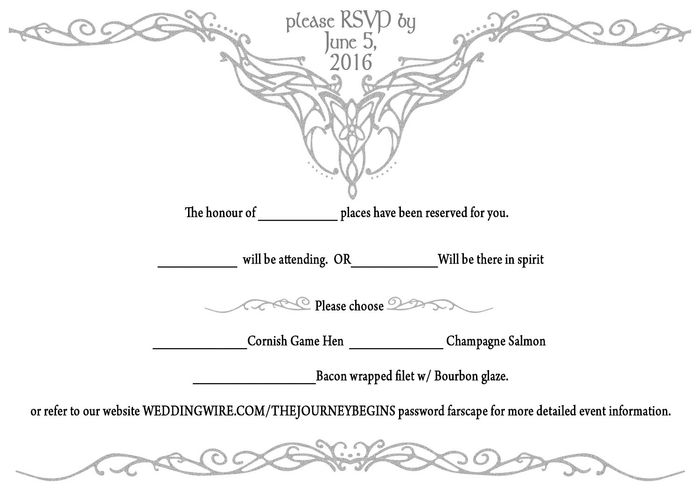 RSVPs are just what I wanted, but need opinion on how to fix them