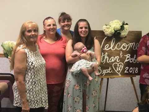 My FMIL, my mom and step mom and my little niece
