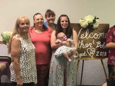 My FMIL, my mom and step mom and my little niece