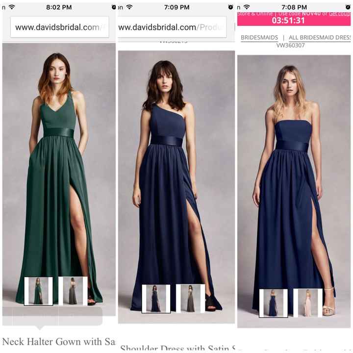 Bridesmaid dresses