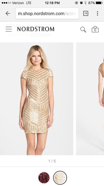 Gold sequin bridesmaids