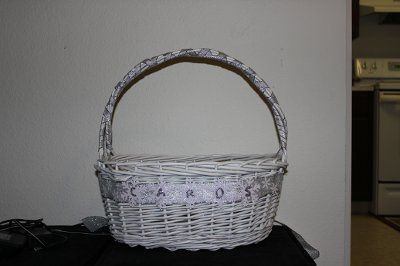 Finished DIY Card Basket and a question for you ladies :)