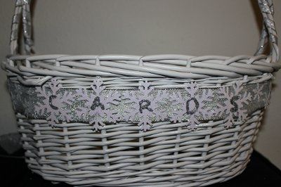 Finished DIY Card Basket and a question for you ladies :)