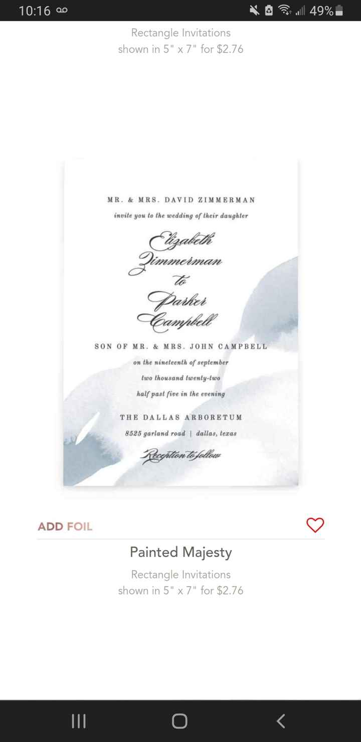 Wedding invitations ideas - 1