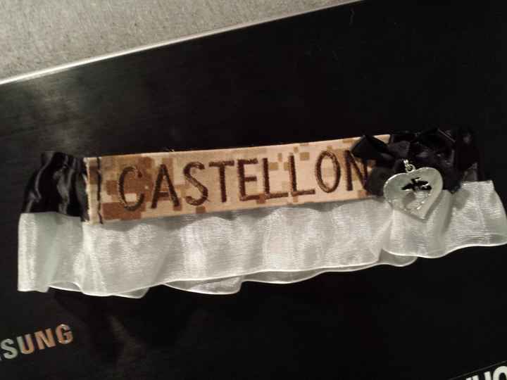 My semi DIY Marines Garter!