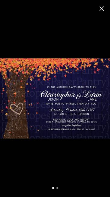 Yay! Ordered our invitations.