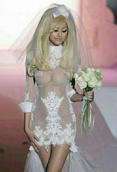 Wedding dresses and cleavage