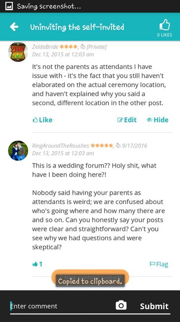 Uninviting the self invited - Take 2; ETA: Added screenshots!