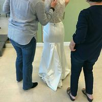 Is my dress too plain? And does this bustle look weird.l?