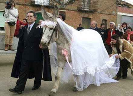 That's some wedding dress