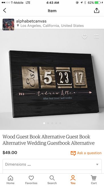 What are you doing for your guestbook?