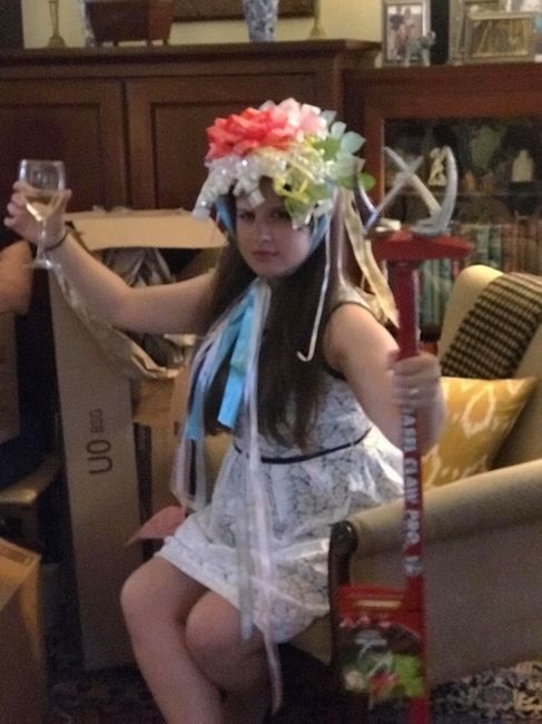 When the wine flows at the bridal shower