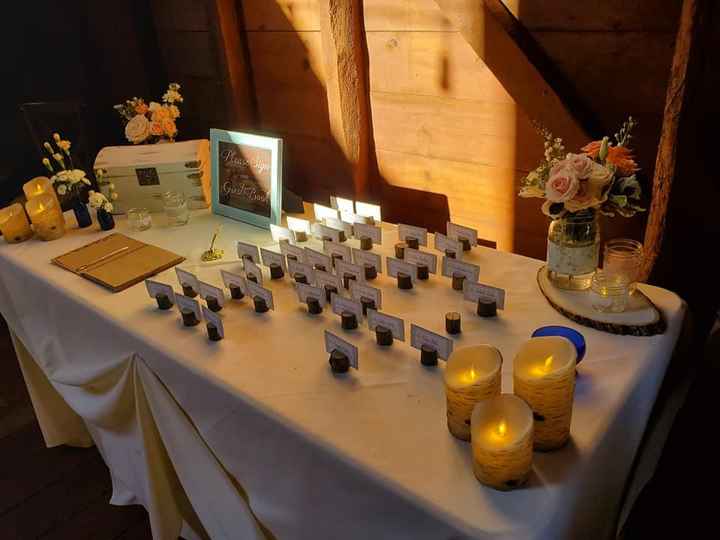 seat card/card box/guestbook table.