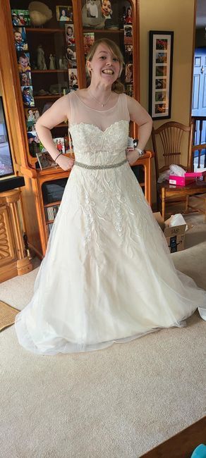 Adding straps to my strapless wedding dress 4