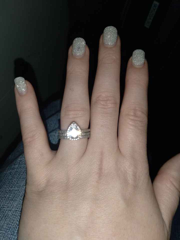 (Pear shaped diamonds) show me your wedding bands - 1