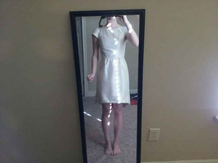 My dress came in....