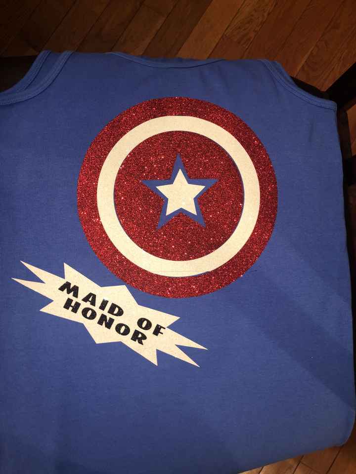 Marvel/dc Bridesmaid Shirts - 1
