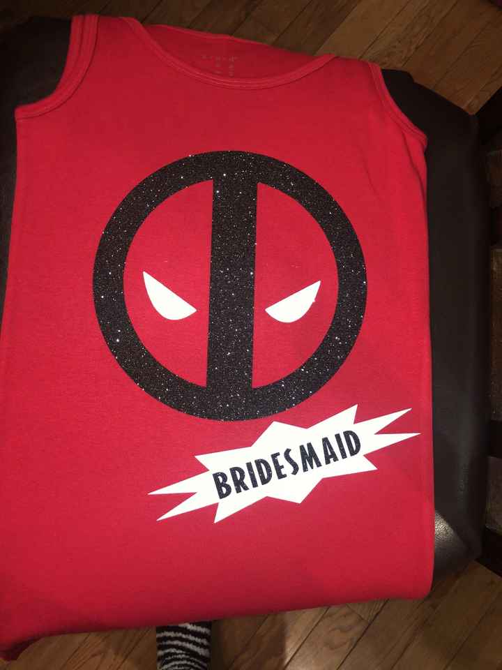 Marvel/dc Bridesmaid Shirts - 2