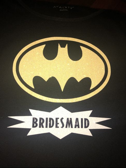 Marvel/dc Bridesmaid Shirts 6