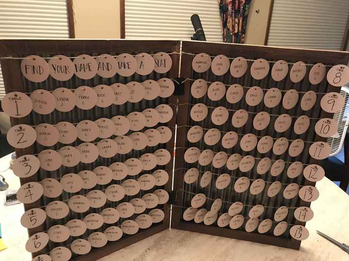 Ideas for seating: escort cards vs. seating chart