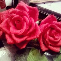Crepe paper flowers - 3