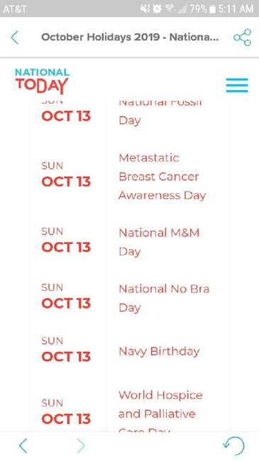 What National Holiday is your Wedding on?? - 1