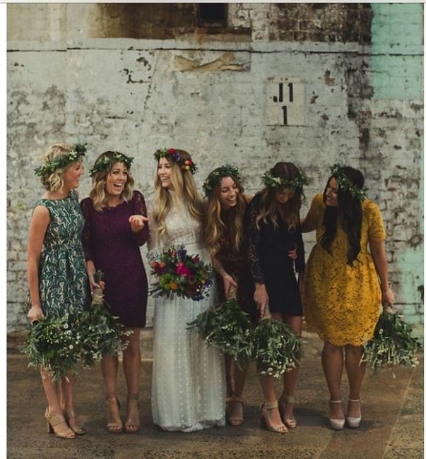 Mismatched bridesmaid dresses? 8